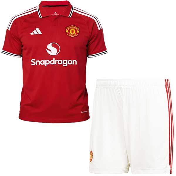 Manchester united home kids kit childrens jersey 2026-2027